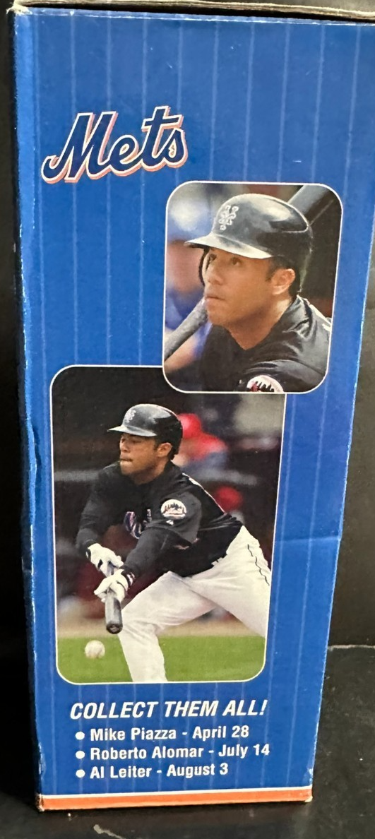 2002 Roberto Alomar Bobblehead NY Mets Original Box Sharp Collectors Series SGA