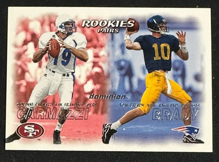 2000 Skybox Dominion Rookie Pairs Tom Brady Rookie Card #234 Patriots