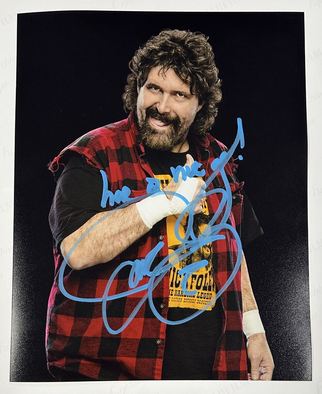 Cactus Jack Autographed 8x10 Photo WWE WWF Mick Foley