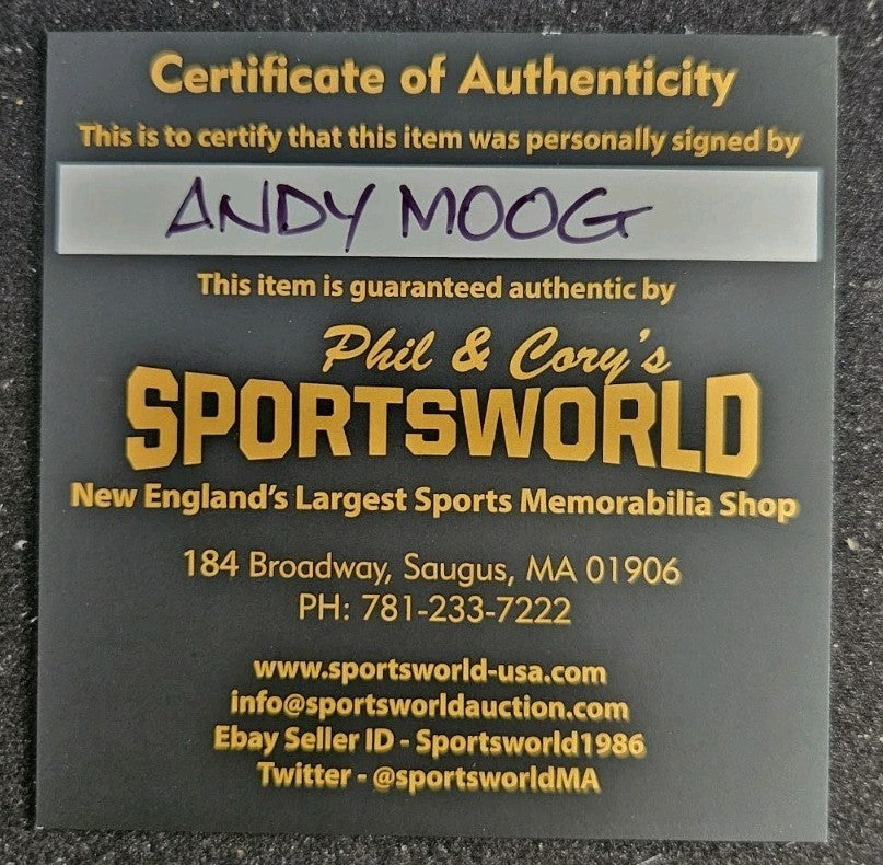 Andy Moog Autographed Official NHL Game Puck COA