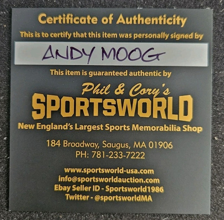Andy Moog Autographed Official NHL Game Puck COA