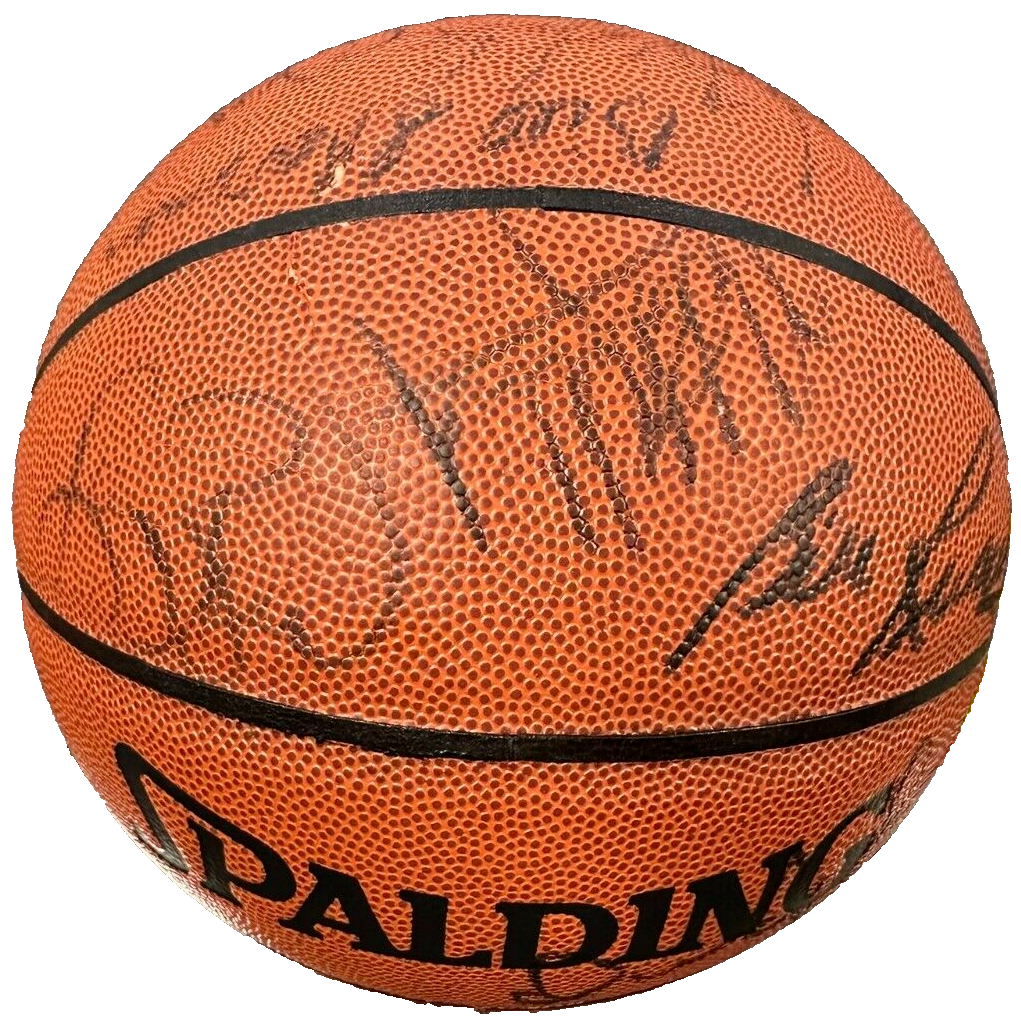 Boston Celtics Hall of Famers Signed Basketball Russell Bird Heinsohn Tiny JSA