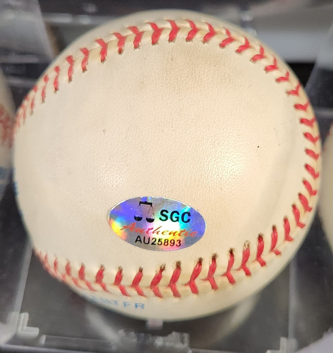 Dennis Franz Signed American League Baseball Actor NYPD Blue SGC COA