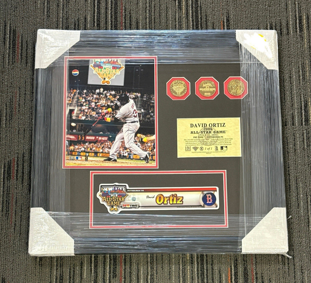 David Ortiz MLB Authenticated 2006 All Star Game Locker Tag 1/1 Boston Red Sox