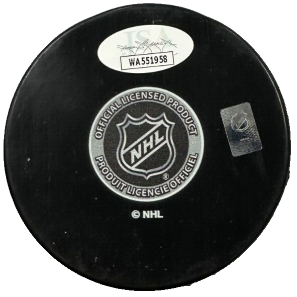 Paul Coffey & Jari Kurri Autographed Edmonton Oilers Hockey Puck JSA