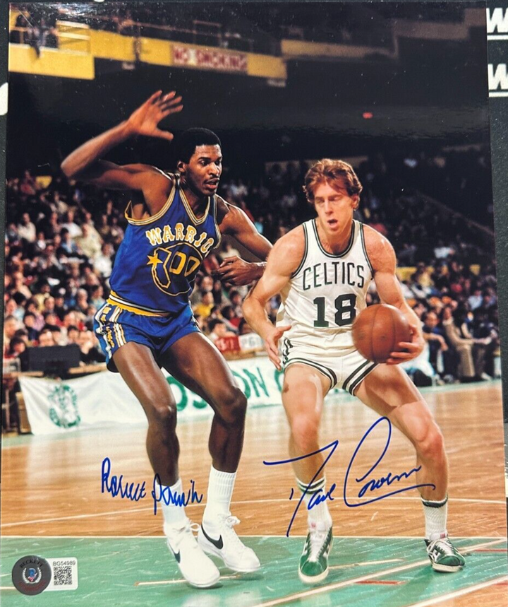 Dave Cowens & Robert Parish Autographed 8x10 Photo Boston Celtics HOF BAS