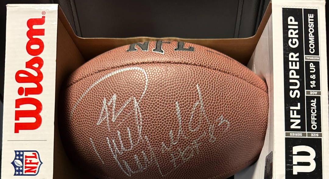 Paul Warfield Autographed Wilson NFL Super Grip Football W/ HOF 83 Dolphins