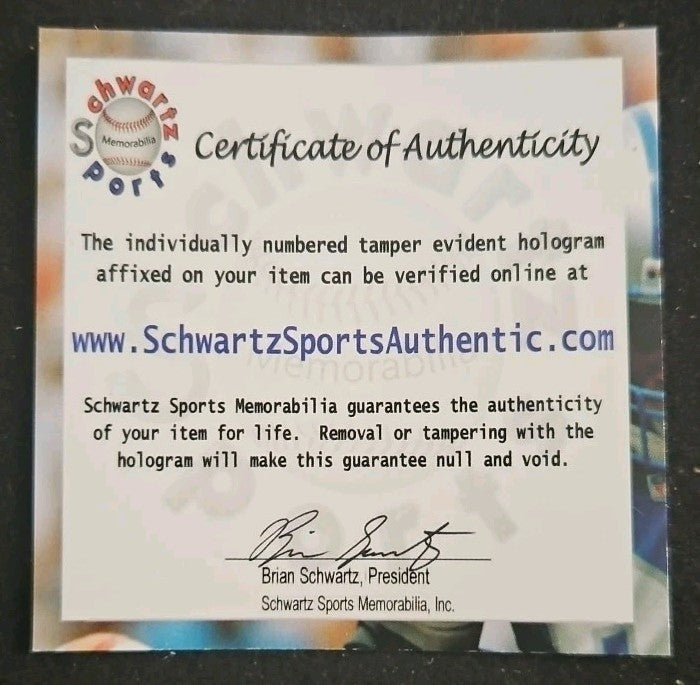 Ron Yary Signed HOF Inscribed Wilson NFL Bronze Series Football Schwartz COA