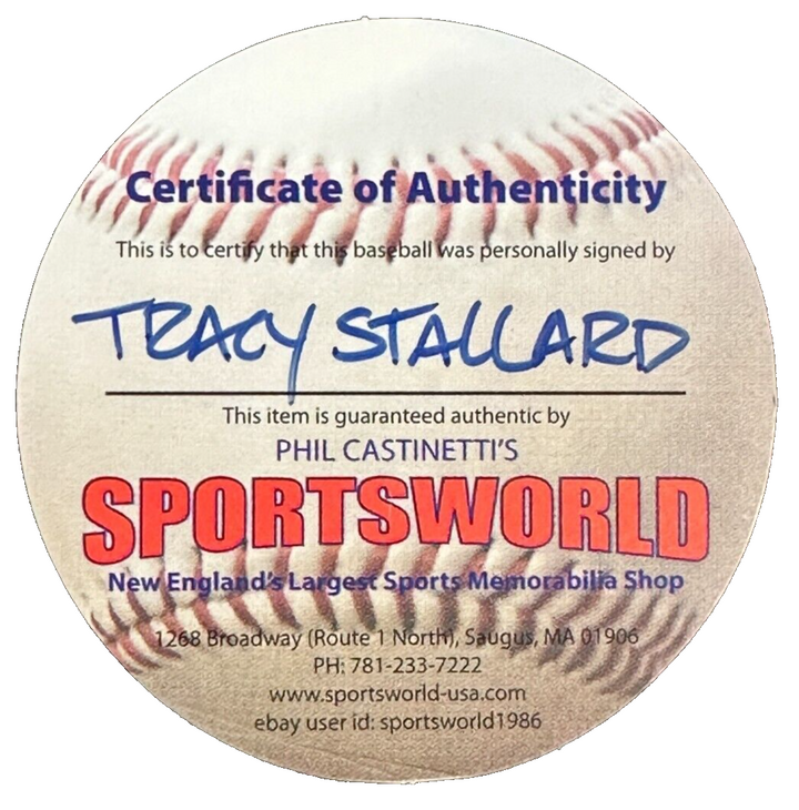 Tracy Stallard Autographed Fenway Park 100th Anniversary Baseball Red Sox