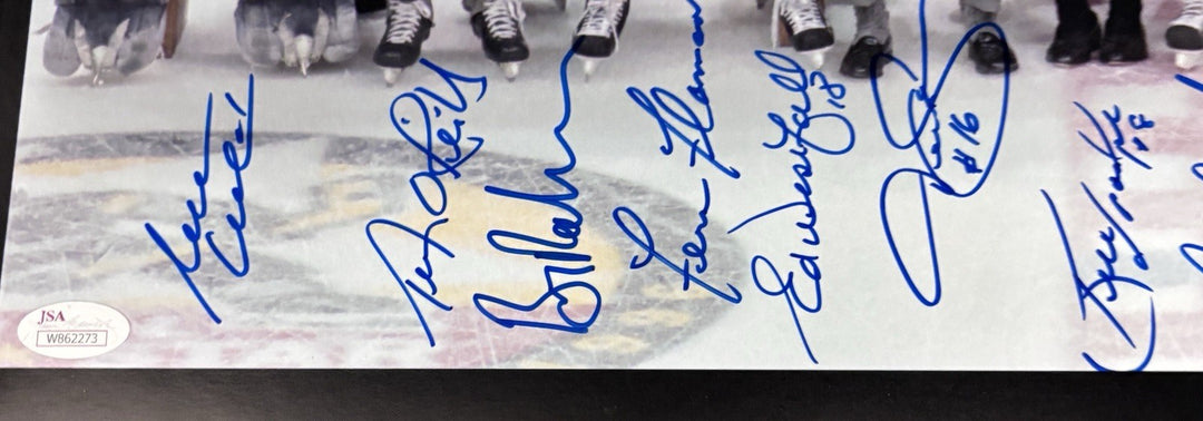 1996 Bruins Alumni Team Signed 16x20 20 Autos Esposito Cheevers Bucyk Smith JSA