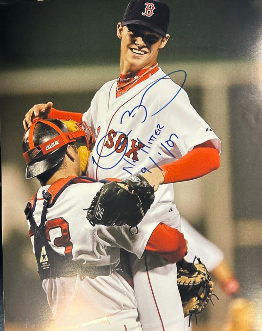 Clay Buchholz Autographed 11x14 Photo Boston Red Sox W/ No Hitter 9/1/07 Insc