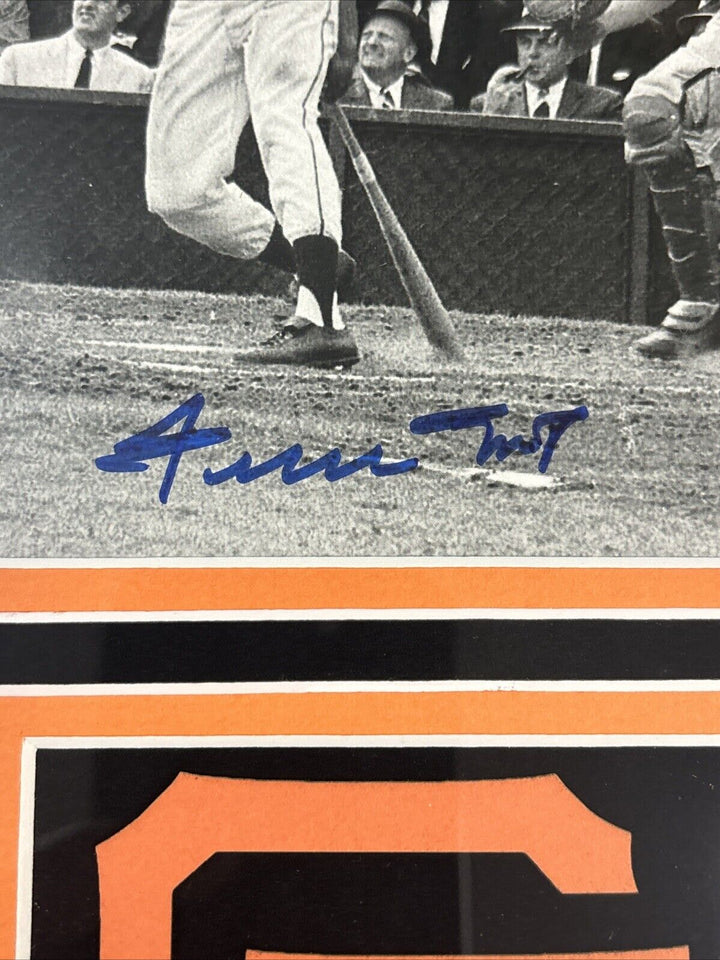 Willie Mays Signed 8x10 Photo Framed Say Hey Authentic San Francisco Giants HOF