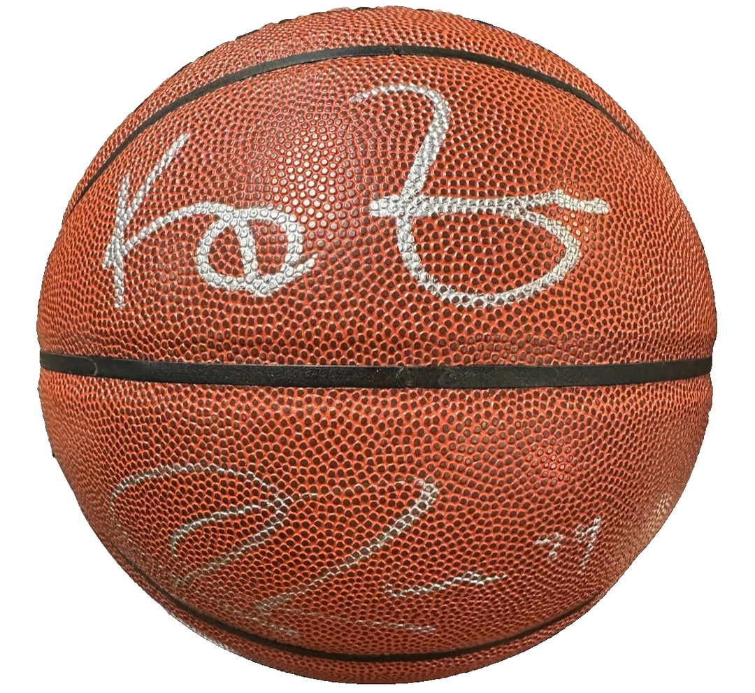 Kevin Garnett & Paul Pierce Autographed Spalding Official NBA Basketball BAS PSA