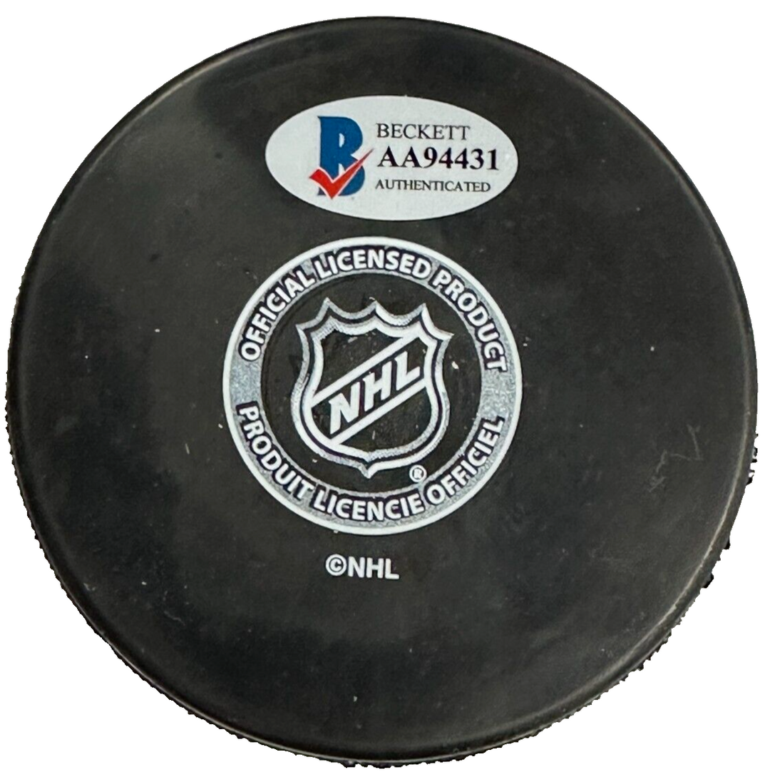Rick Smith Autographed St. Louis Blues Hockey Puck BAS NHL
