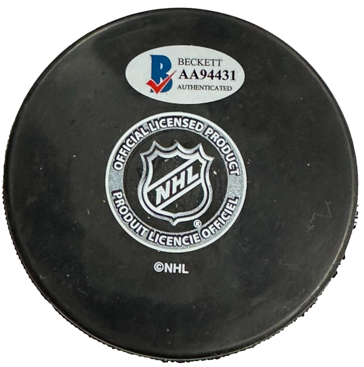 Rick Smith Autographed St. Louis Blues Hockey Puck BAS NHL
