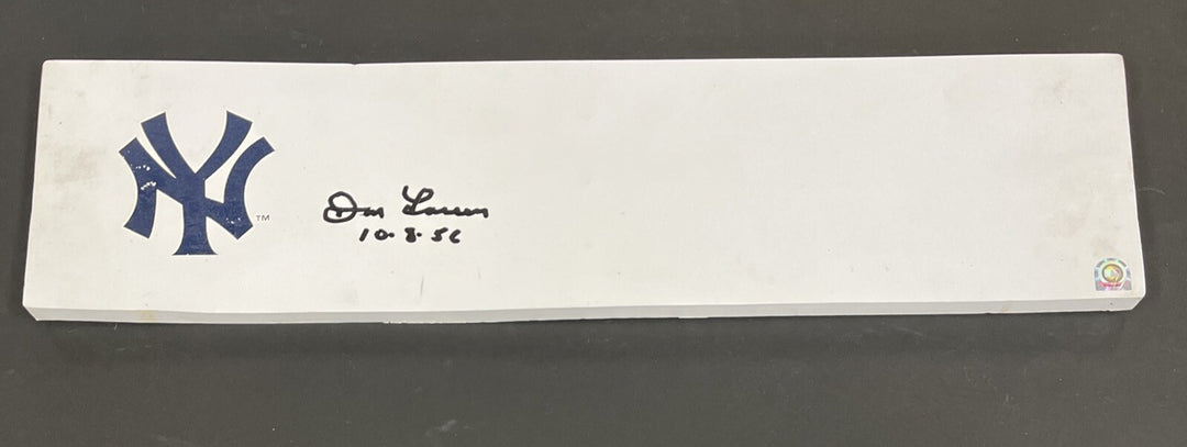 Don Larsen Signed Pitching Rubber MLB Authentic New York Yankees