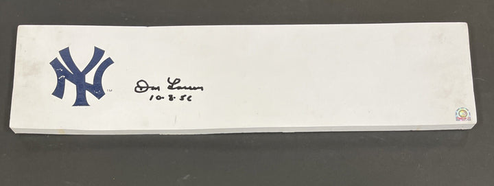 Don Larsen Signed Pitching Rubber MLB Authentic New York Yankees