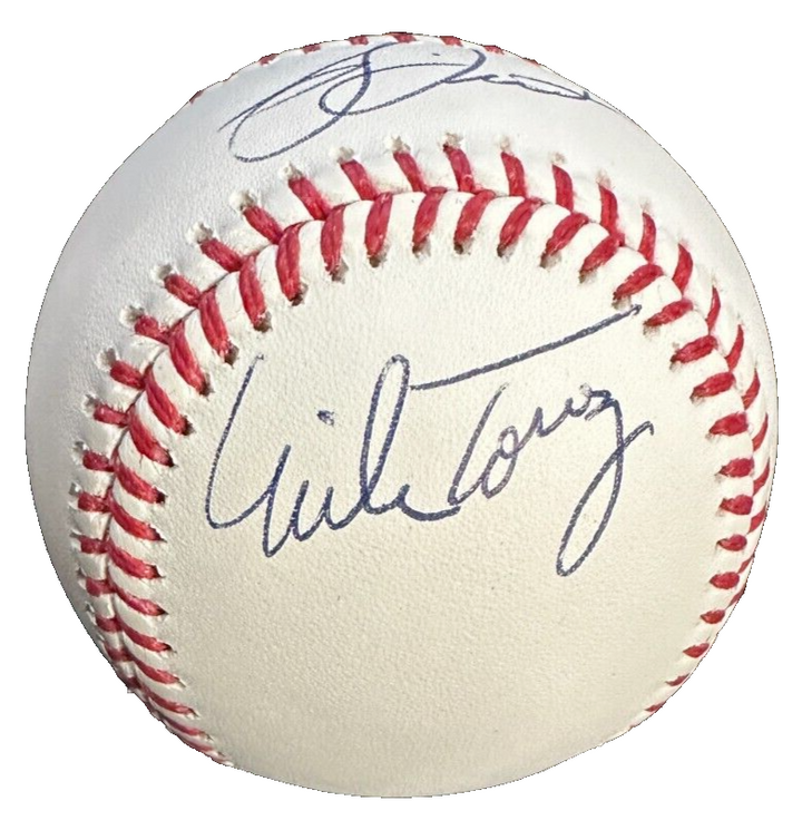 Bucky Dent & Mike Torrez Autographed Official Major League Baseball Red Sox NYY