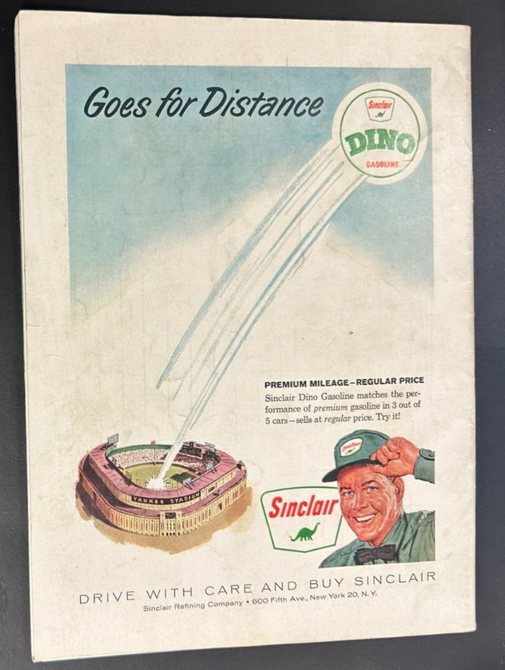 1962 World Series Program New York Yankees vs San Francisco Giants 