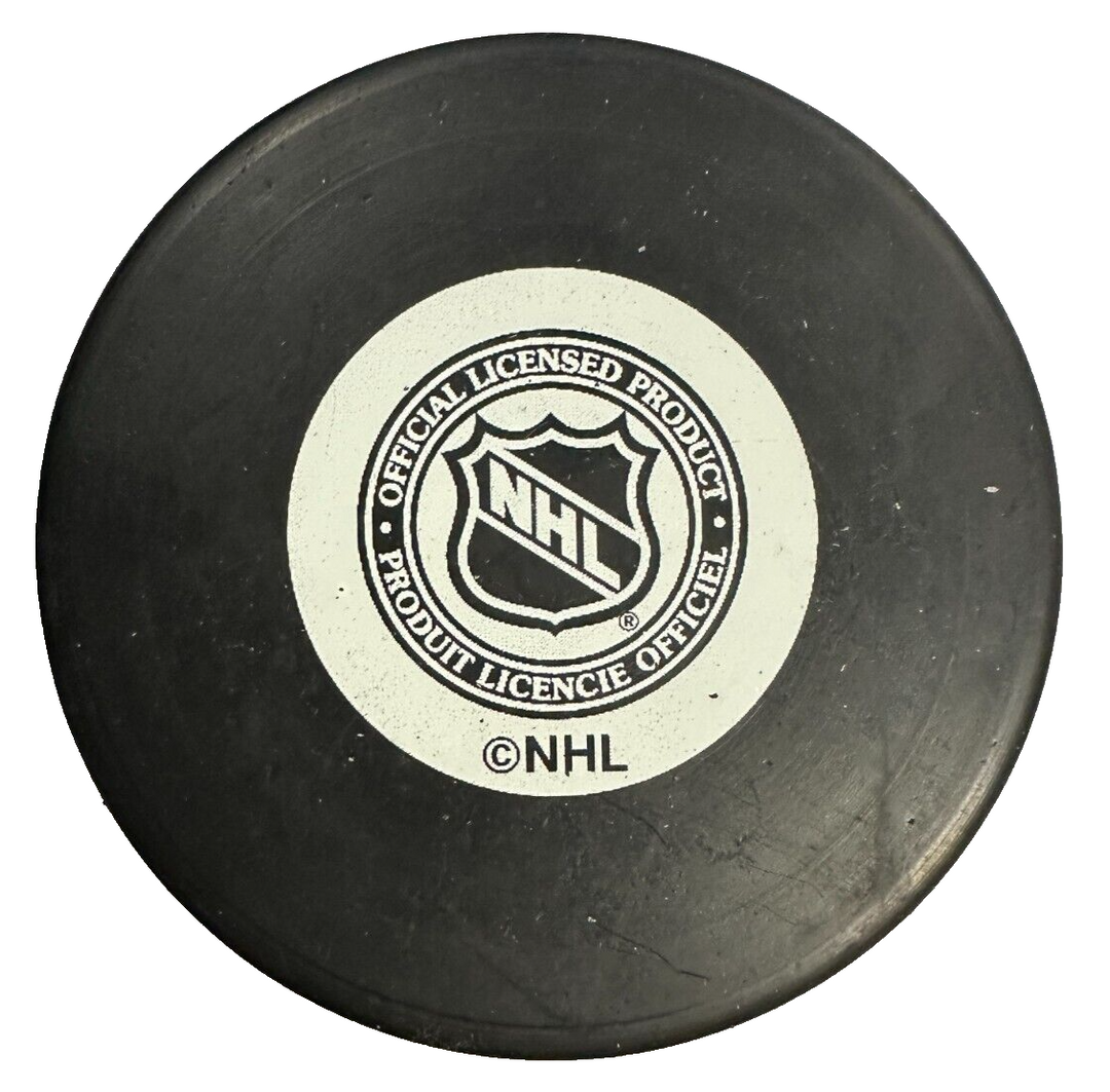 Byron Dafoe Autographed Boston Bruins Hockey Puck NHL