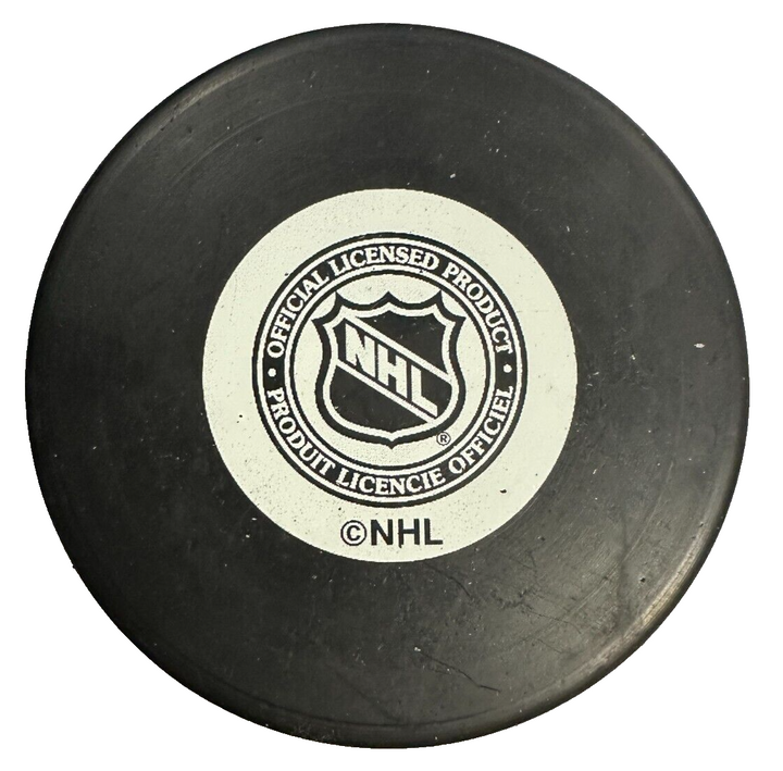 Byron Dafoe Autographed Boston Bruins Hockey Puck NHL