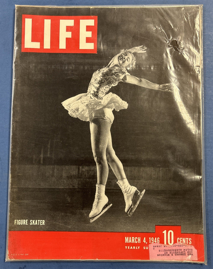Life Magazine Vintage Figure Skater March 4, 1946