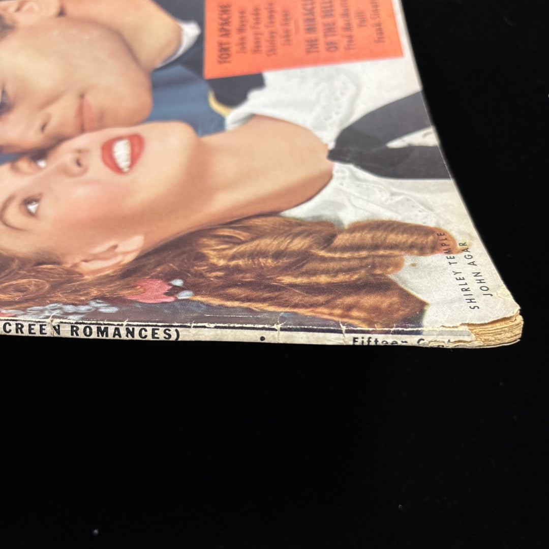 1948 MAY SCREEN STORIES MAGAZINE SHIRLEY TEMPLE & JOHN AGAR COVER