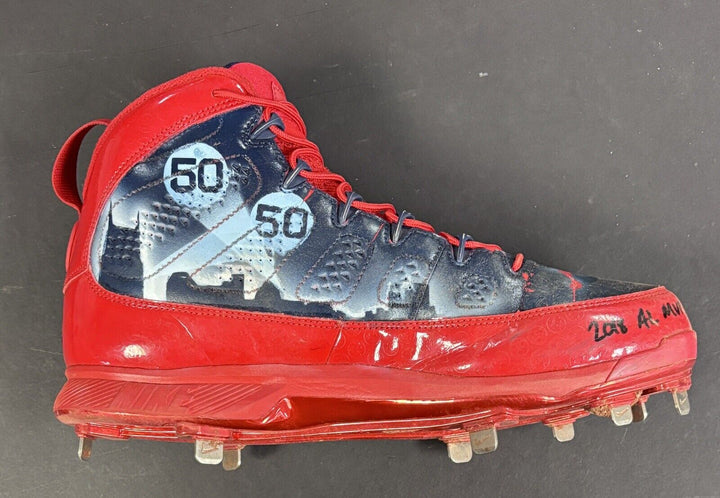 Mookie Betts Game Used Signed 2018 Players Weekend Cleats MLB Fanatics Authentic