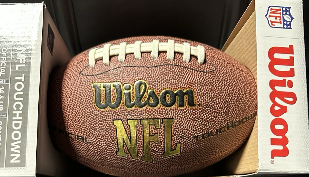 Steve Hutchinson Autographed Wilson NFL Football W/ HOF 20 Insc Seahawks