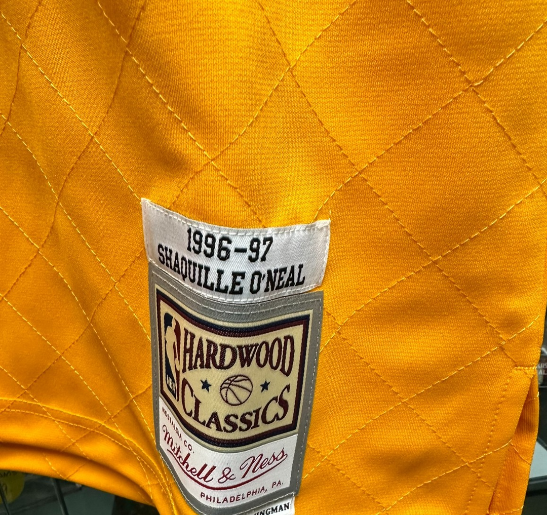 96-97 Shaquille O'Neal LA Lakers Mitchell & Ness Hardwood Collection Jersey NWT