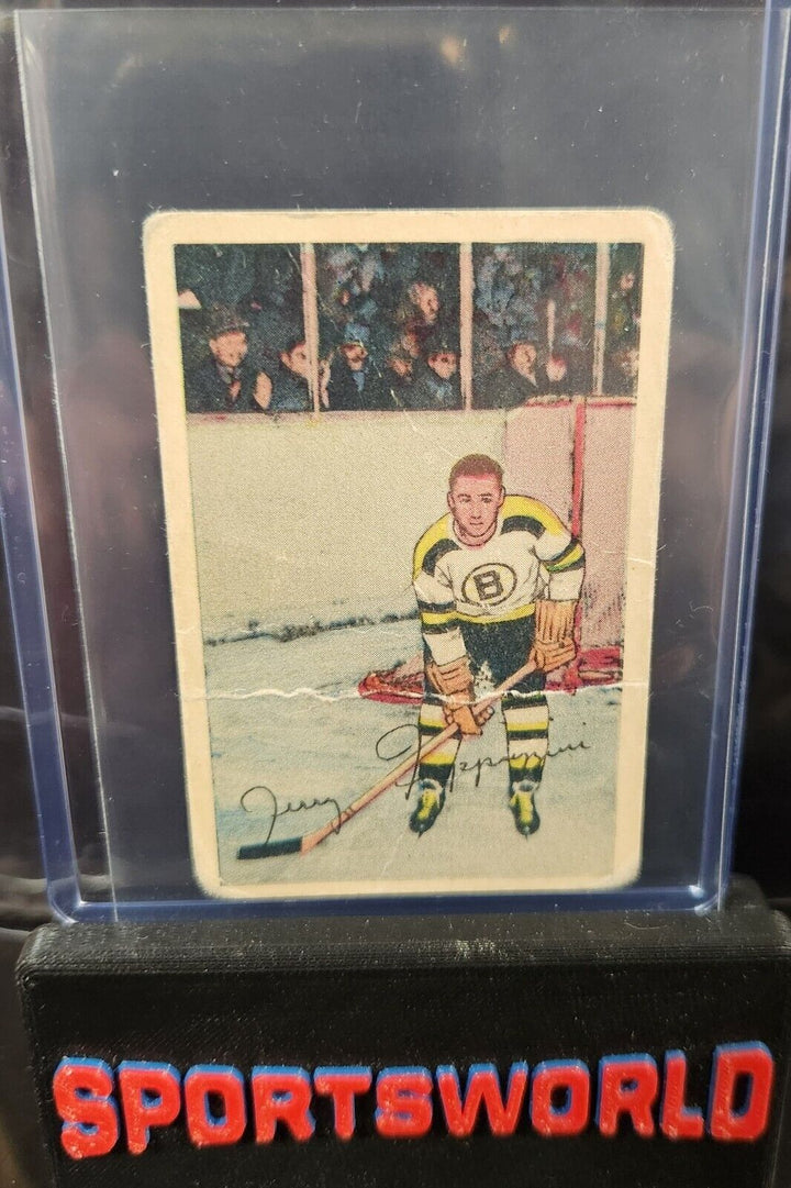 1952-53 Parkhurst #73 Zellio Toppazzini RC Boston Bruins Vintage Card