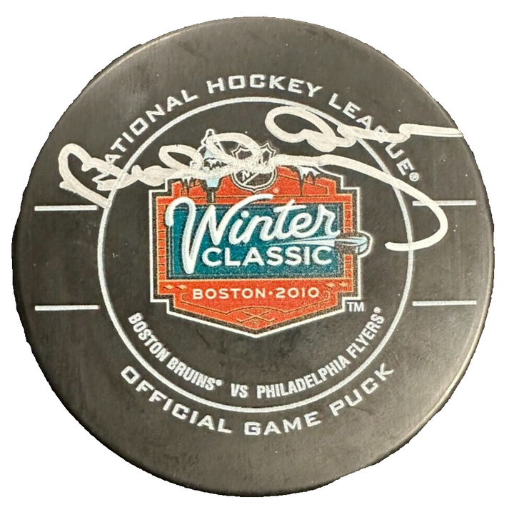 Bobby Orr Autographed 2010 Winter Classic Official Game Puck Fenway Fanatics