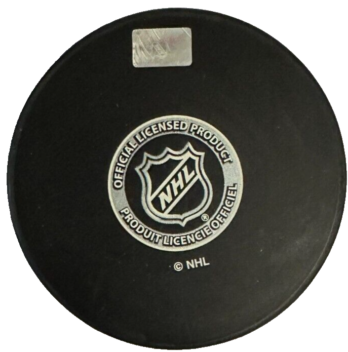 John McKenzie Autographed Boston Bruins Hockey Puck NHL