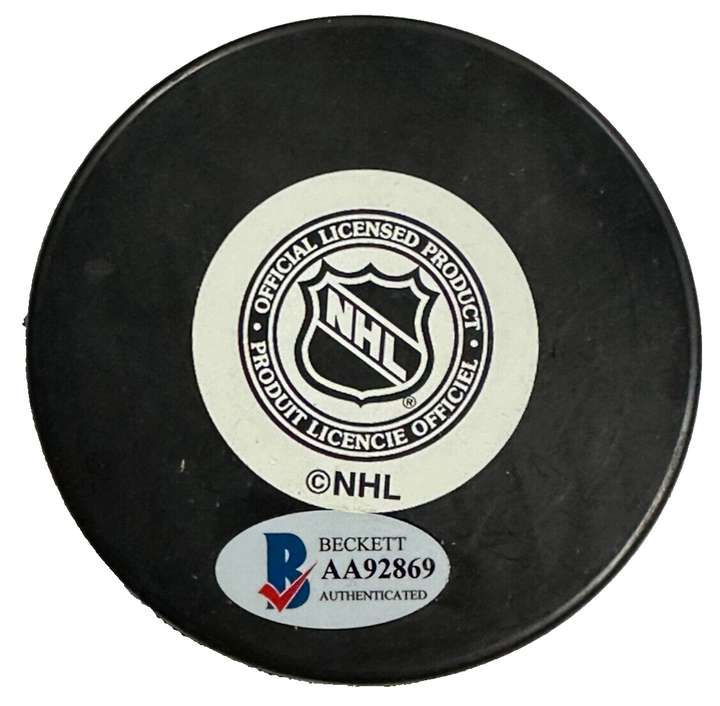 John Wensink Autographed St. Louis Blues Hockey Puck BAS