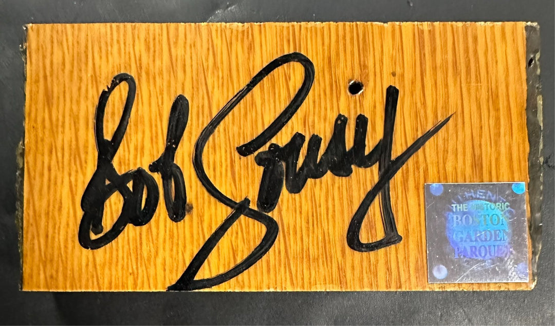 Bob Cousy Autographed Authentic Piece Boston Garden Parquet Celtics BAS