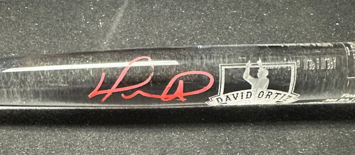 David Ortiz Autographed Final Season Acrylic Mini Bat BAS /5000 HOF Red Sox