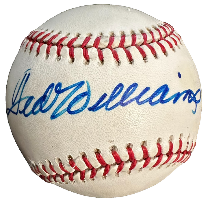 Ted Williams Autographed Rawlings OAL Baseball BAS HOF Boston Red Sox