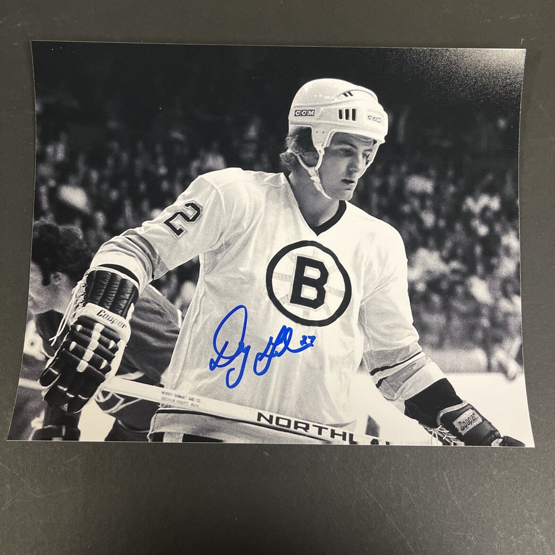 Doug Gibson Signed 8x10 Boston Bruins Sportsworld