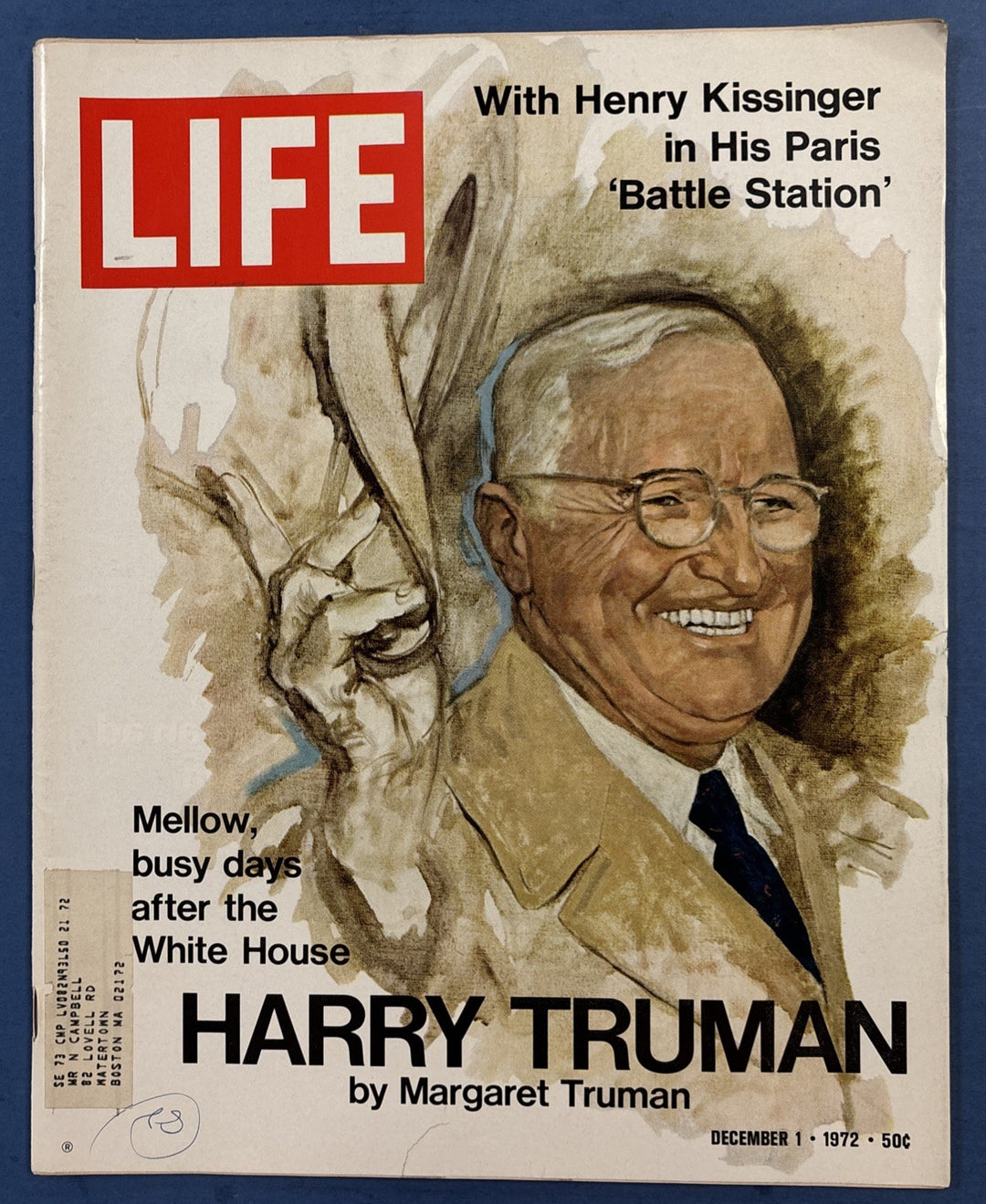Life Magazine Harry Truman Mellow Busy Days After The White House Dec 1 1972