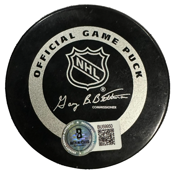 Pavel Bure Autographed New York Rangers Official Game Puck BAS NHL