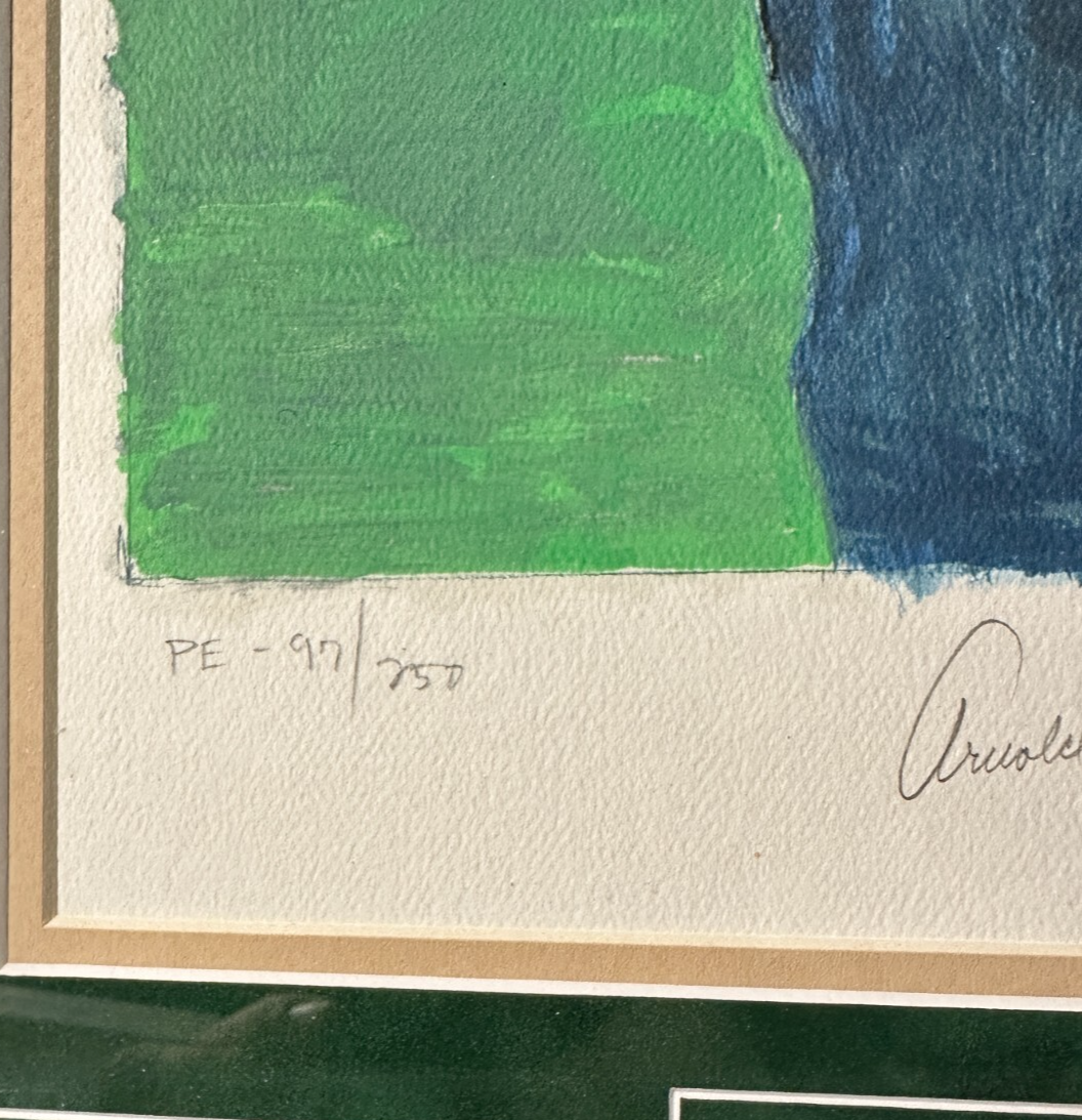 Arnold Palmer & Jack Nicklaus Signed Scott Medlock Golf Print /250 BAS