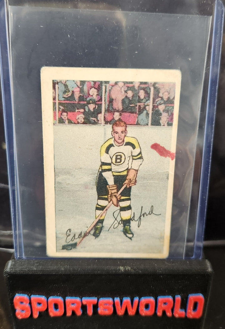 1952-53 Parkhurst Eddie Sandford Card Boston Bruins #69