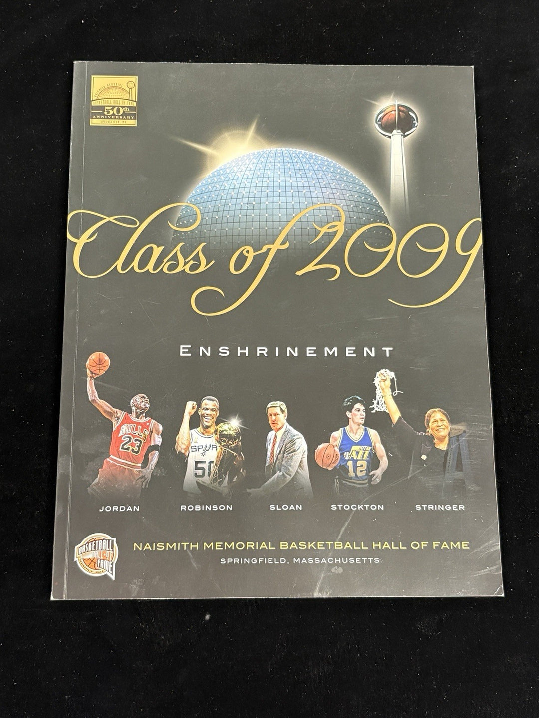 2009 Basketball Hall of Fame Induction Program Michael Jordan Robinson Stockton
