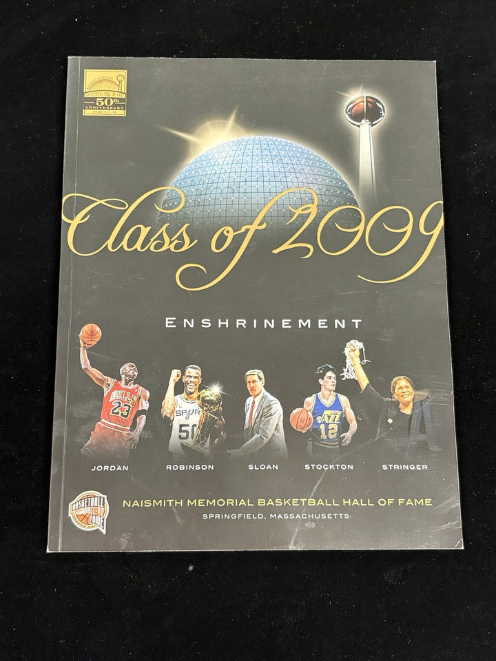 2009 Basketball Hall of Fame Induction Program Michael Jordan Robinson Stockton