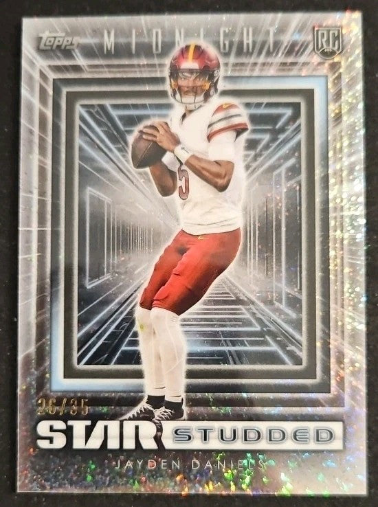 2024 Topps Midnight #SS6 Jayden Daniels Star Studded SP RC /35
