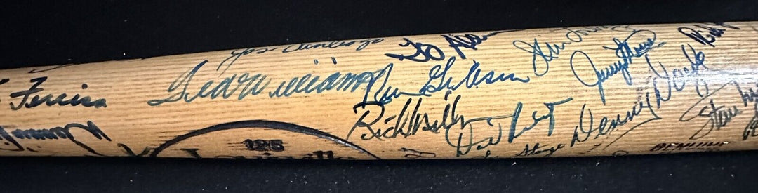 Boston Red Sox Autographed Bat Williams Yaz Tiant Remy Wood