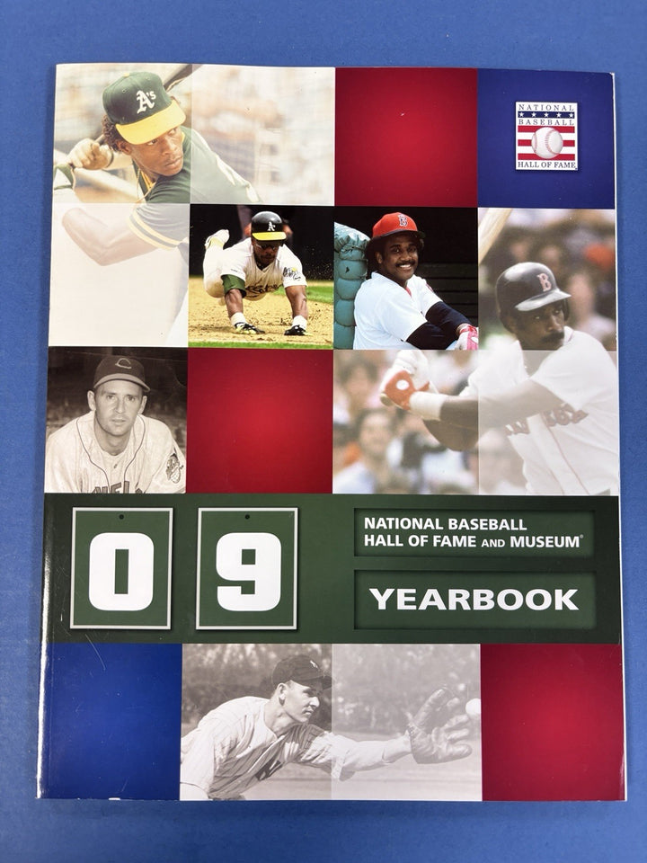 2009 MLB Hall Of Fame Program Rickey Henderson Jim Rice