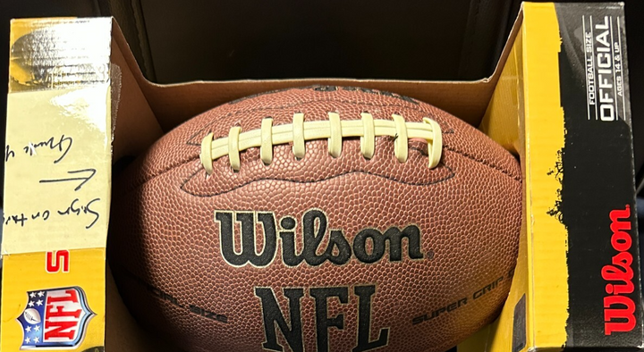 Dave Casper Autographed Wilson NFL Super Grip Football W/ HOF 02 Raiders