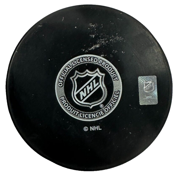 P.J. Stock Autographed Boston Bruins Hockey Puck NHL