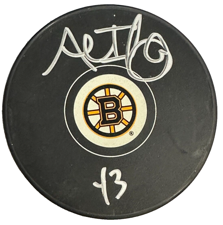 Al Iafrate Autographed Boston Bruins Hockey Puck NHL